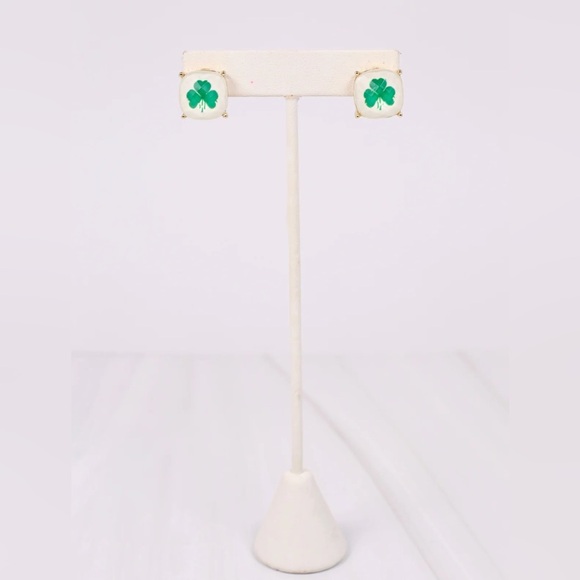 Shamrock stud earrings • NWT - Picture 2 of 2
